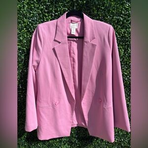 H&M Soft Pink Women's Oversized Blazer
